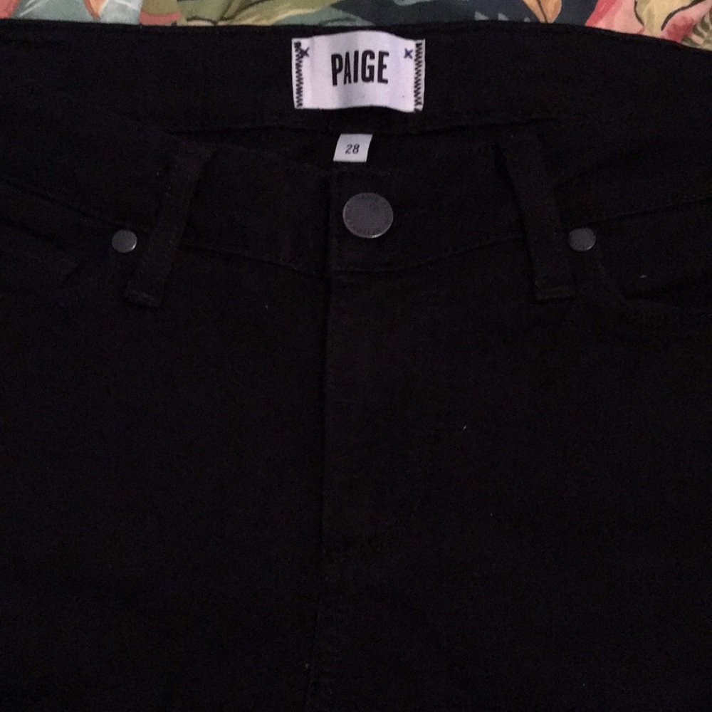 Paige black skinny jeans